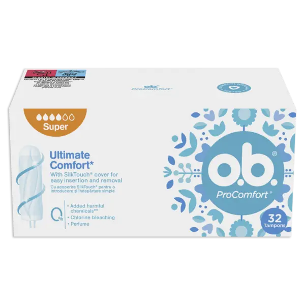 Tampoane Pro Comfort super, 32 bucati, O.B.