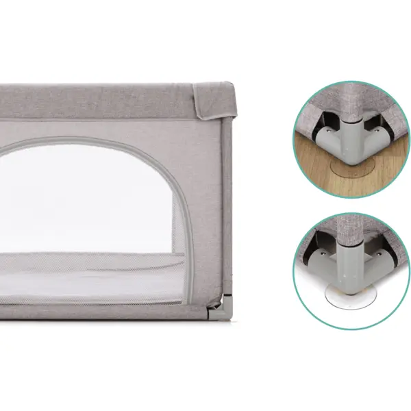 Tarc copii Mia Fillikid grey melange 95x95 cm