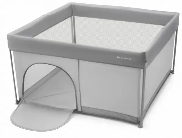 Țarc de joacă pliabil Kinderkraft - Ziki, Grey