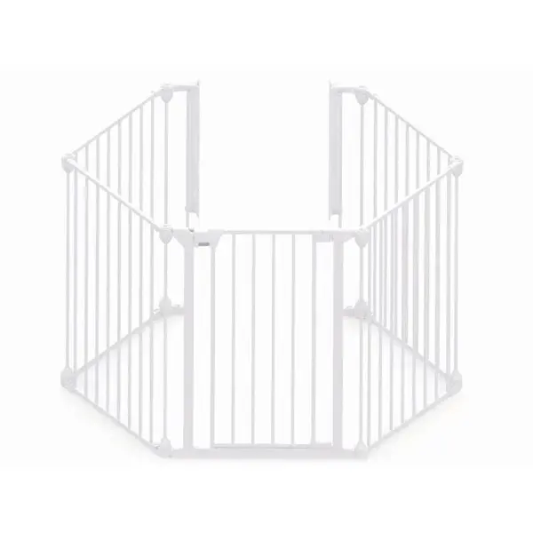 Tarc de siguranta modular cu 5 panouri alb, 1 bucata, Noma