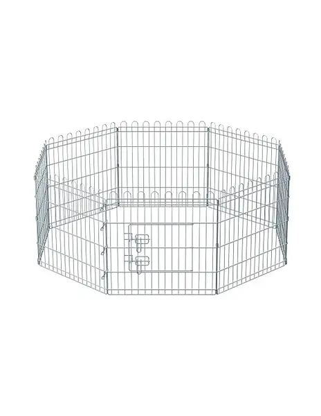 Tarc pentru animale de companie, Feandrea, Argintiu, PPK001W01, 159 x 159 x 61 cm