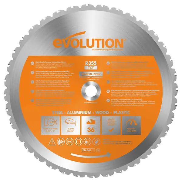 Tarcza TCT wielomateriałowa Evolution 355 mm 36T