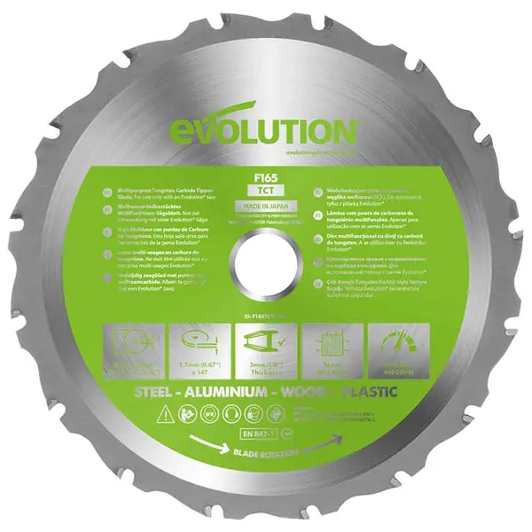 Tarcza wielomateriałowa Evolution 165 mm 14T