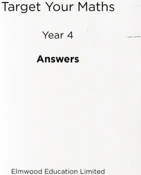 Target Your Maths Year 4 Answer Book, Paperback/Stephen Pearce