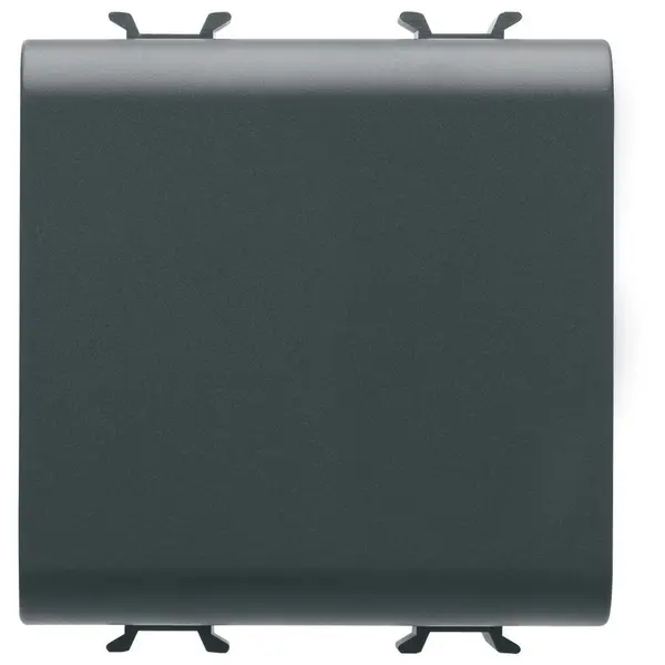 Tasta falsa 2 module Gewiss Chorus GW12198, negru satin