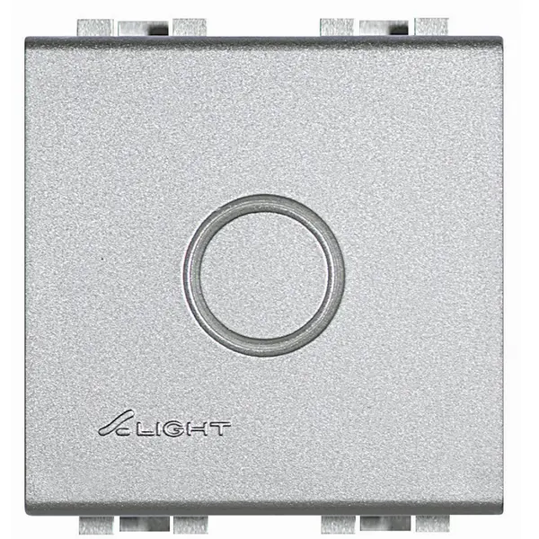 Tasta falsa 2M cu predecupare Bticino Living Light NT4951, argintiu
