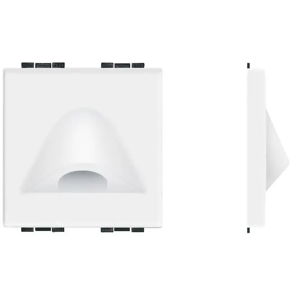 Tasta falsa iesire cablu 2 module Bticino Living Light N4954, alb