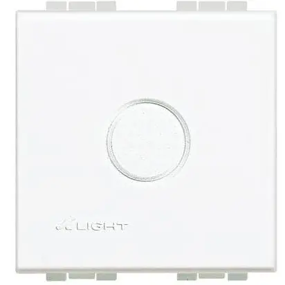 Tasta falsa perforata 2 module Living Light Bticino N4951, alb