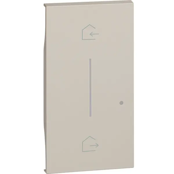 Tasta iluminabila 2 module simbol In&Out Bticino Living Now KM40M2, nisip