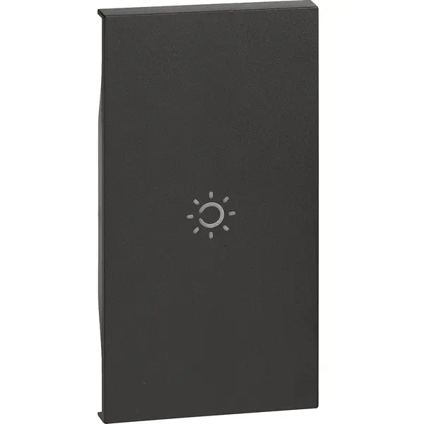 Tasta iluminabila 2M Bticino Living Now KG01M2A, negru