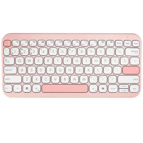Tastatura ASUS KW100, Bluetooth (Alb/Roz)