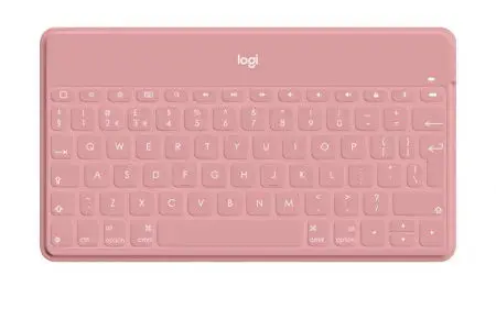 Tastatura Bluetooth Logitech Keys-To-Go, pentru iPhone, iPad, Apple TV, Mac, layout UK (Roz)