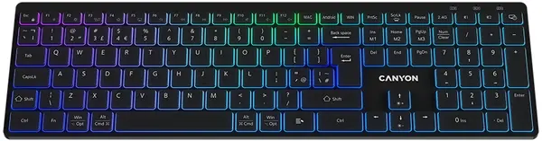 Tastatură Canyon - HKB-W11, fără fir, negru