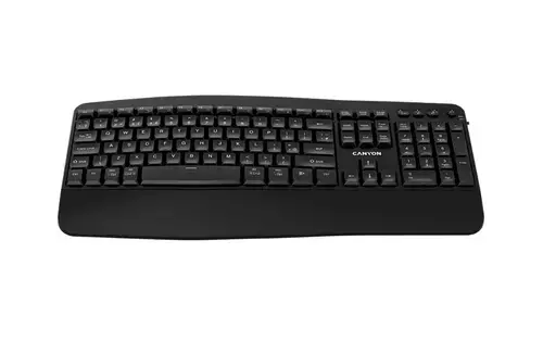 Tastatura Canyon HKB-W6, Wireless 2.4 Ghz, Bluetooth (Negru)