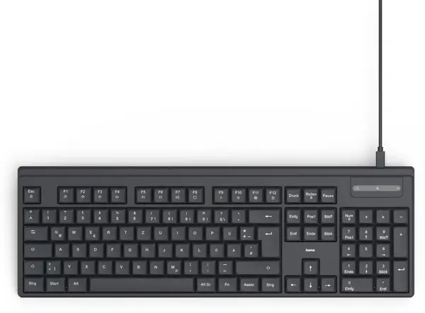 Tastatură cu fir HAMA – CK-100, neagră, USB-C