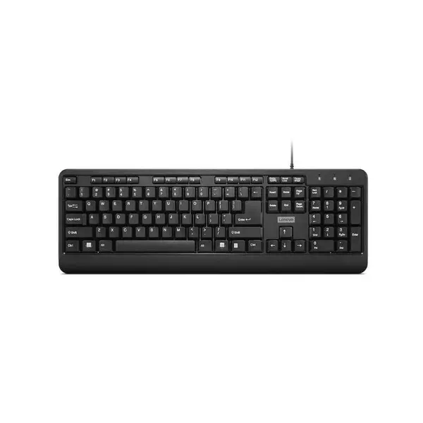 Tastatura cu fir Lenovo 160, USB, Negru