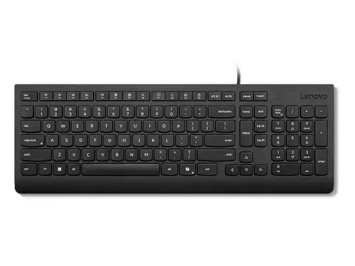 Tastatura cu fir Lenovo Essential, USB-A, Layout US (Negru)