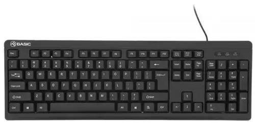 Tastatura cu fir Tellur Basic, US, USB (Negru)