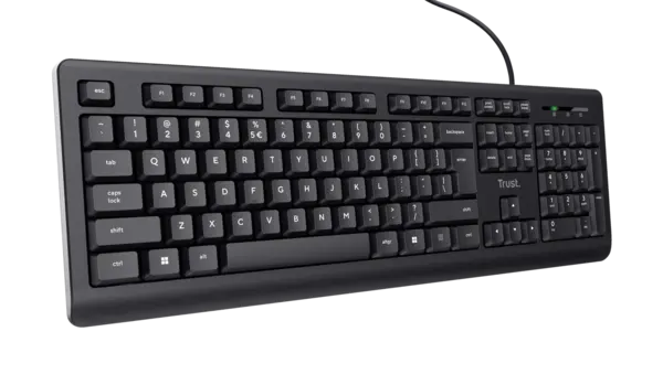 Tastatura cu fir Trust, negru Tastatura cu fir Trust, negru