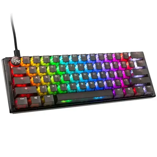 Tastatura Ducky One 3 Aura Mini, iluminare RGB, Wired, USB, Kailh Jellyfish Y Switches (Negru)