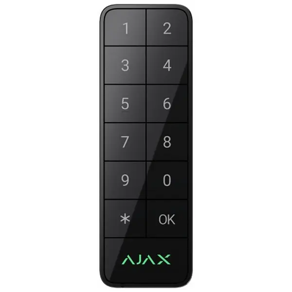 Tastatura exterior AJAX SuperiorKeypadOutdoor, fibra, suporta carduri Mifare DESFire, tag-uri RFID, Bluetooth, IP66, IK08