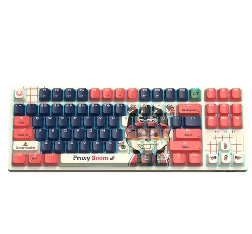 Tastatura Gaming A4Tech AT87 Proxy Boom Mini, iluminare RGB, Wired (Multicolor)