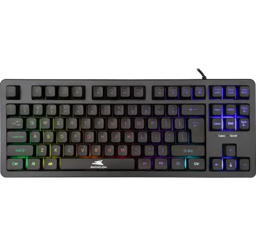 Tastatura Gaming cu fir Barracuda KRILL, RGB, 1.5m (Negru)