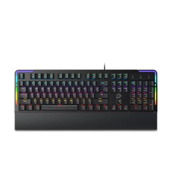 Tastatura Gaming Dareu EK815s, Conexiune USB, Iluminare RGB, Ergonomic, Suport detasabil