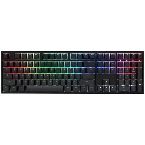 Tastatura gaming Ducky One 2, iluminare RGB, switch-uri MX-Black