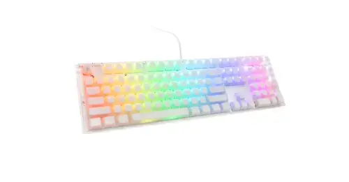 Tastatura Gaming Ducky One 3 Aura, iluminare RGB, Gateron Baby Kangaroo switches, Wired, USB (Alb)