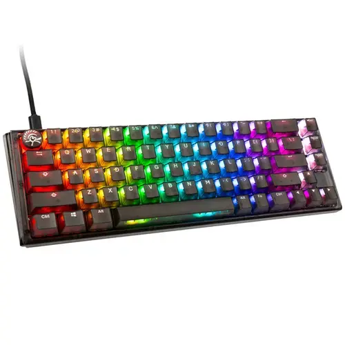 Tastatura Gaming Ducky One 3 Aura SF, iluminare RGB, Wired, USB, Cherry MX Speed Silver (Negru)