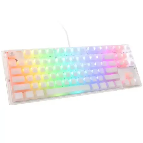 Tastatura Gaming Ducky One 3 Aura TKL, iluminare RGB, Wired, USB (Alb)