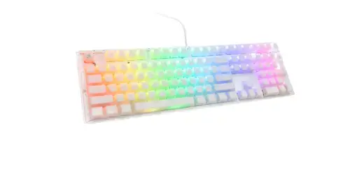 Tastatura Gaming Ducky One 3, iluminare RGB, US, Wired, USB (Alb)
