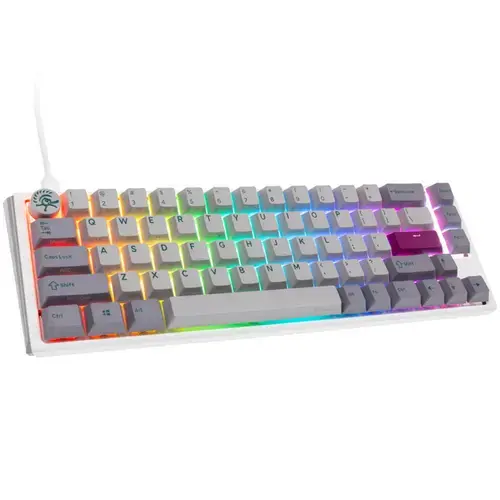 Tastatura Gaming Ducky One 3 Mist SF, iluminare RGB, Wired, USB (Alb/Gri)