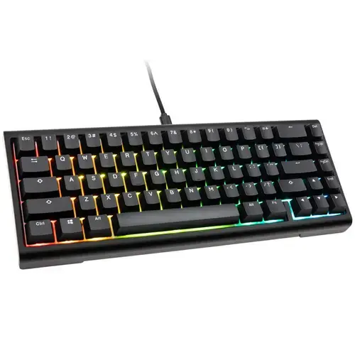 Tastatura Gaming Ducky Tinker 65, Wired, USB, iluminare RGB, MX-Blue (Negru)
