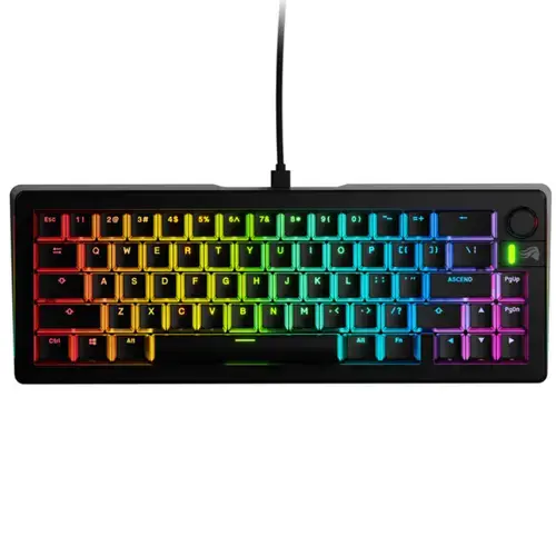 Tastatura Gaming Glorious GMMK 3 65% Prebuilt, Wired, USB, RGB (Negru)