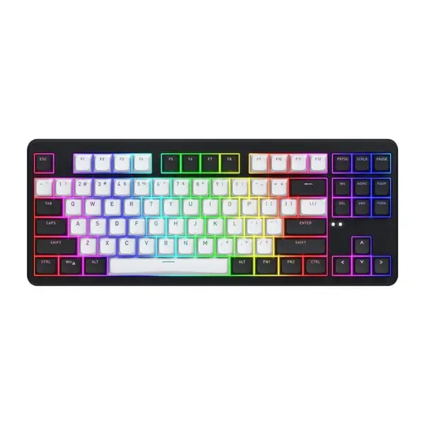 Tastatura Gaming HATOR Rockfall 3 TKL Wireless Aurum Orange Linear Switch Mecanica Black