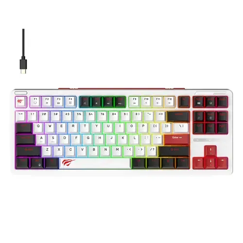 Tastatura Gaming HAVIT KB902L, iluminare RGB, Wired, USB, 1.8m (Multicolor)