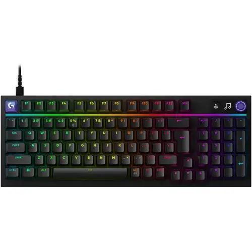 Tastatura Gaming Logitech G316 X 98, USB, iluminare RGB, layout US, Negru