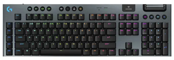 Tastatură gaming Logitech - G915 X Lightspeed, Tactile, wireless, RGB, negru
