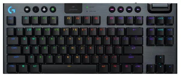 Tastatură gaming Logitech - G915 X Lightspeed TKL Linear, wireless, RGB, negru