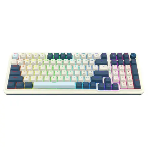 Tastatura Gaming mecanica Redragon Eisa Pro, Bluetooth, Wired, iluminare RGB (Multicolor)