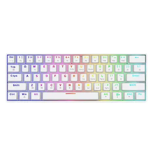 Tastatura gaming mecanica Savio Whiteout X2, USB, Iluminare RGB, Switch-uri Brown Outemu, Hot Swap (Alb)