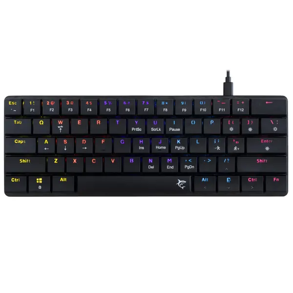 Tastatura gaming mecanica White Shark Nagamaki, Switch Brown, Negru