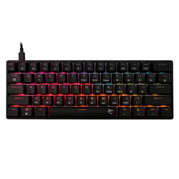 Tastatura gaming mecanica White Shark Shinobi 2, Switch Red, Negru