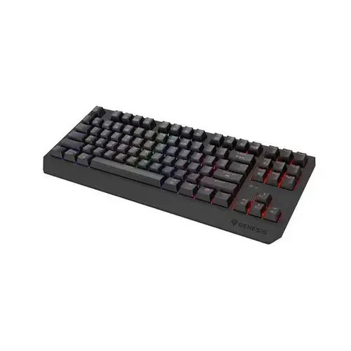 Tastatura Gaming Mecanica Wireless Genesis Thor 230 TKL, Bluetooth, Layout US, Iluminare RGB, Switch-uri Outemu Silent Lemon (Negru)