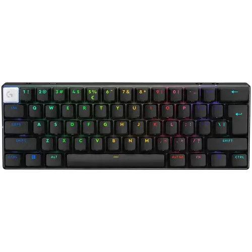 Tastatura Gaming Mecanica Wireless Logitech PRO X 60 LIGHTSPEED, 2.4GHz/Bluetooth, Switch-uri Tactile, Layout US International (Negru)