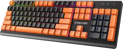 Tastatura gaming mecanica Yenkee DESTROYER WT300 WORLD OF TANKS, Switch-uri OUTEMU RED, Layour US, Iluminare RGB (Negru)