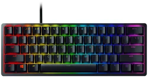 Tastatura Gaming Razer Huntsman Mini, Iluminata, Clicky Purple Switch (Negru)