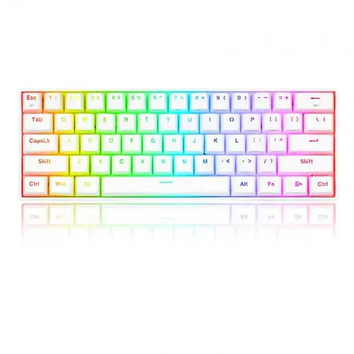 Tastatura Gaming Redragon Draconic K530W RGB PRO, Mecanica, Bluetooth, Iluminare RGB (Alb)